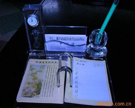 萬年日曆 水晶 辦公桌